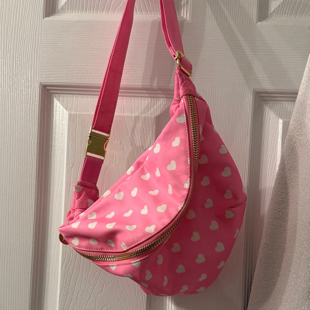 Stoney Clover Lane Pink Heart Fanny pack